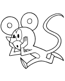 Kolorowanka myszka