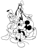 Kolorowanka Myszka Miki i przyjaciele