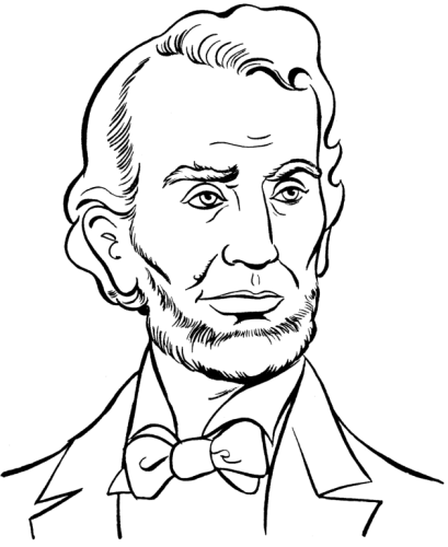 Kolorowanka Abraham Lincoln