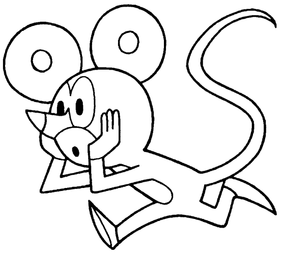 Kolorowanka myszka