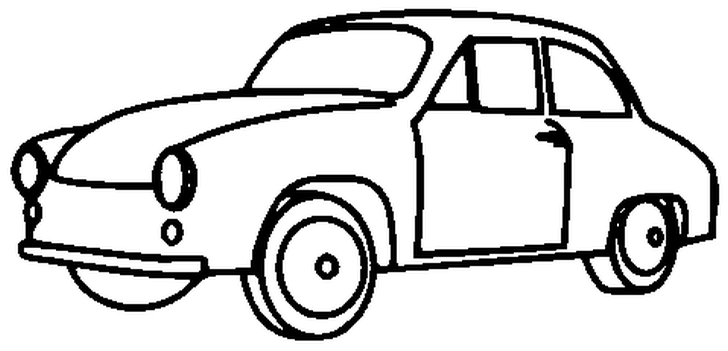 Kolorowanka samochód Trabant